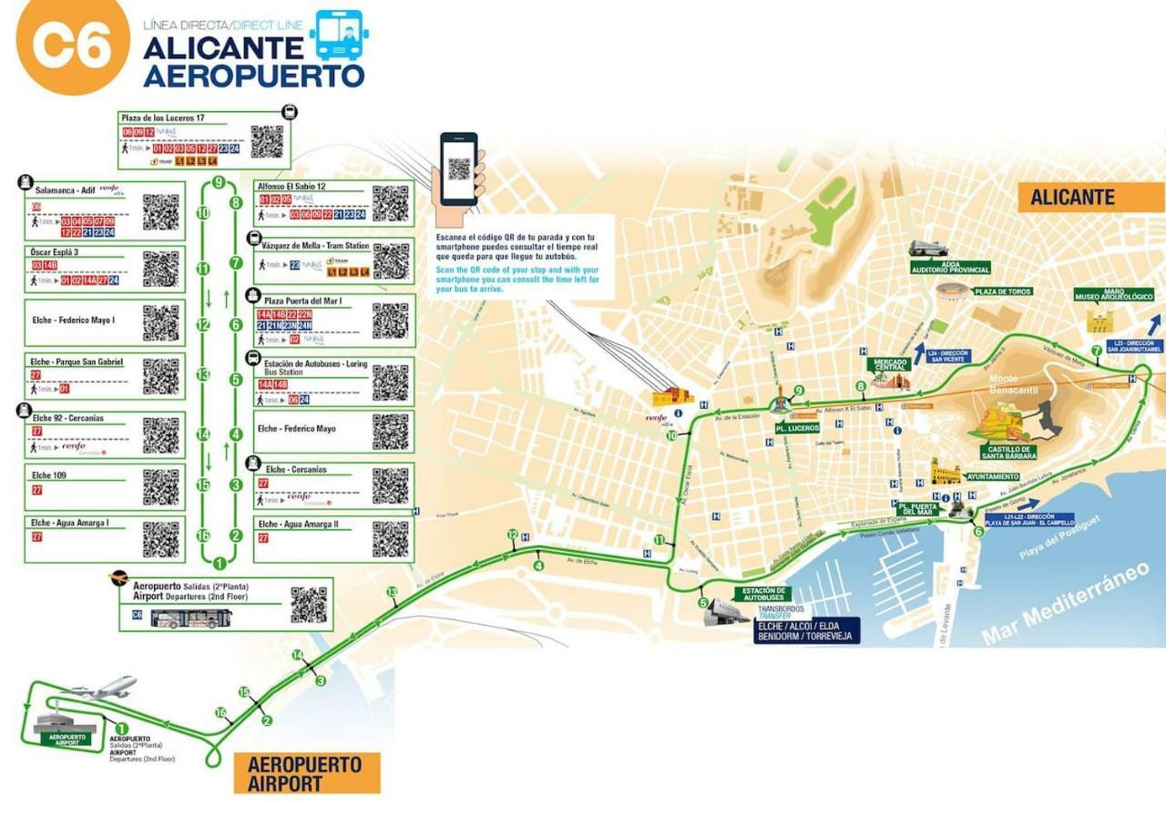 Comfortable Apartment With Wi-Fi Alicante Bagian luar foto